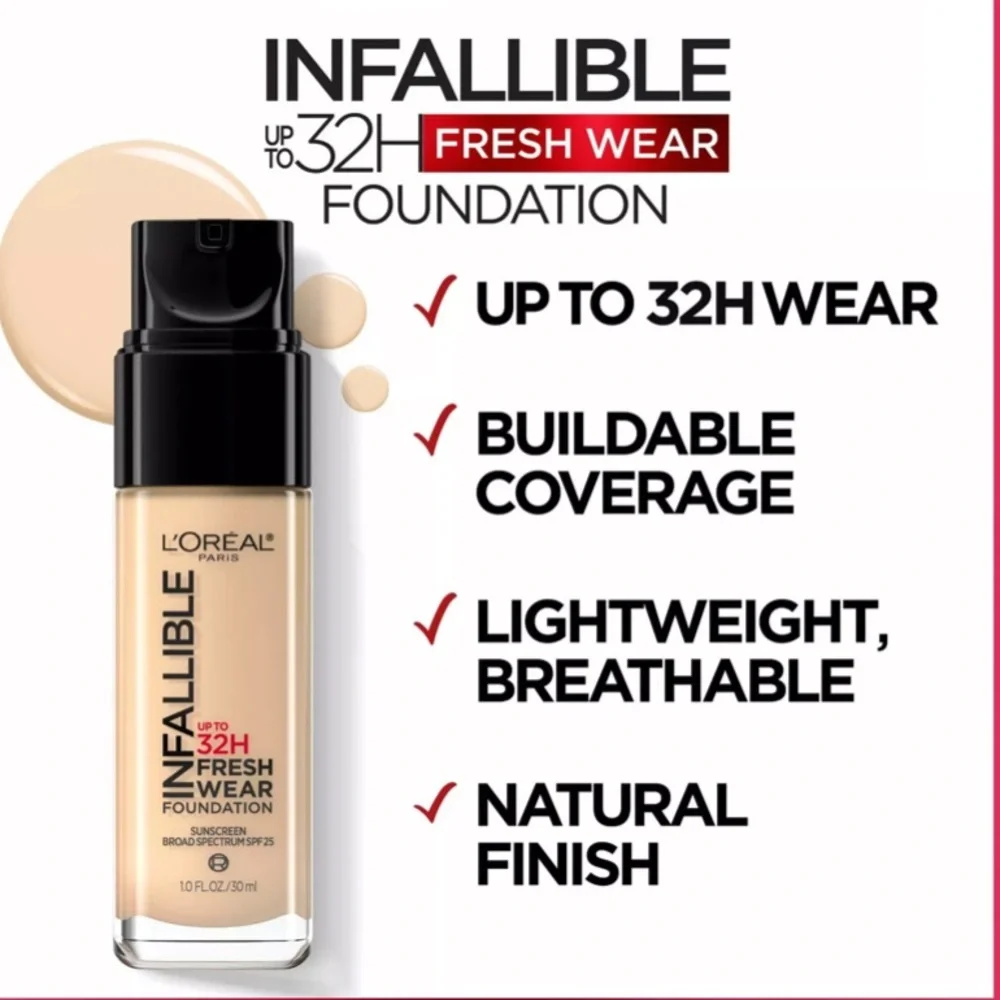 🍒L'Oréal Infallible Up to 32 Hour Fresh Wear Foundation